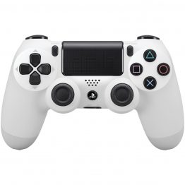 Sony Manette PlayStation 4 officielle, DUALSHOCK 4, Sans fil, Batterie rechargeable, Bluetooth, Glacier White (Blanche)
