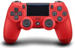 Sony Manette PlayStation 4 officielle, DUALSHOCK 4, Sans fil, Batterie rechargeable, Bluetooth, Rouge